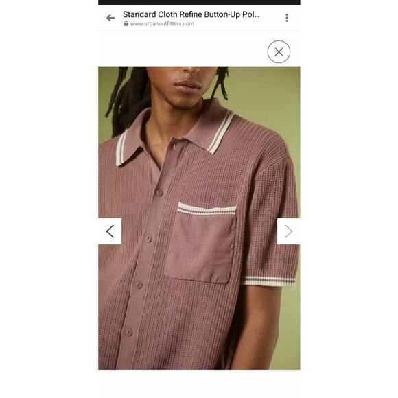 STANDARD CLOTH Refine Button-up Polo Sweater XXL - Picture 8 of 14